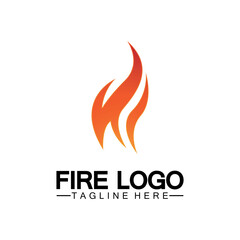 Fire Flame Logo design vector template