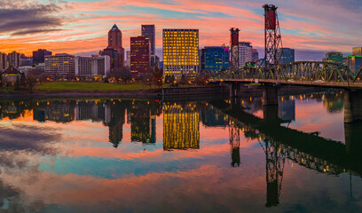 Twilight on the Portland Waterfront