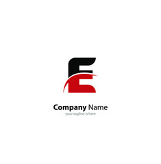 modern letter e logo concept with white background