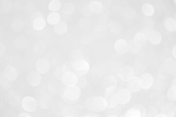 Silver background Abstract Bokeh Christmas.