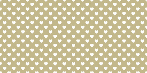 White heart pattern with khaki background color.
