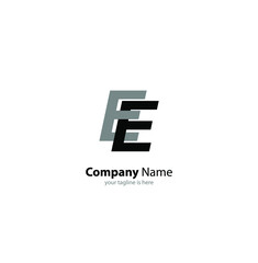 modern letter e logo concept with white background