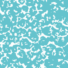 Abstract water seamless background turquoise-blue color, and texture the water surface with waves, aquatic environment wallpaper, swimming pool, sea foam pattern. Vector illustration. 