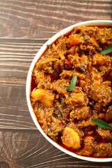 Homemade Indian beef curry.