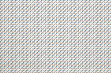 White washi paper with blue and brown shippou pattern which is very auspicious. Japanese traditional craftsman's handmade paper texture background 