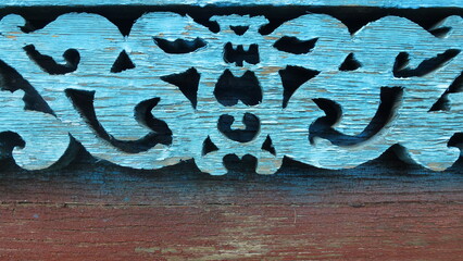 Beautiful vintage pattern made of wood