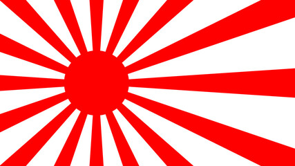 Rising sun flag, flag of Japanese - obrazy, fototapety, plakaty