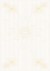 Template for the manufacture of diplomas, certificates