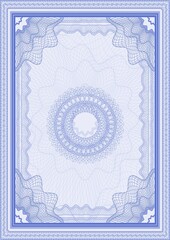 Form for the production of certificates, diplomas, diplomas