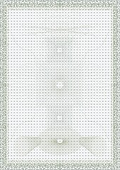 protective frame for the design of letters, coupons, certificates