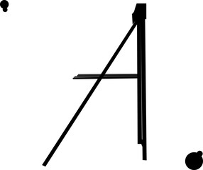 横から見たシンプルな椅子「シルエット」