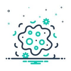 Mix icon for bacteria