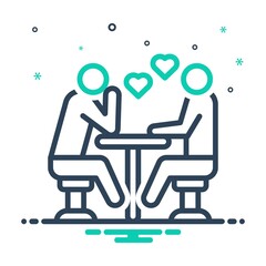 Mix icon for interested