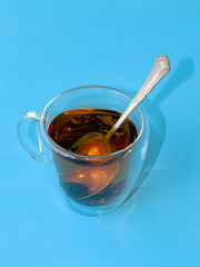 Cup of tea with spoon