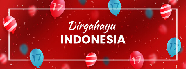 indonesia independence day 17 august banner