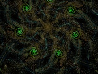 Imaginatory fractal background generated Image