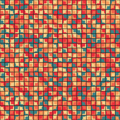 Fototapeta premium Abstract Geometric Pattern generative computational art illustration