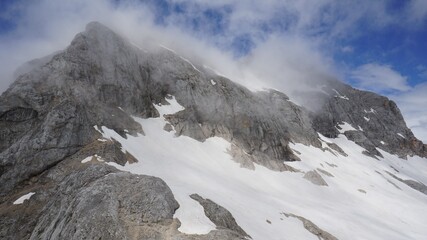 Obraz premium Triglav the highest moutain in Slovenia, Julian Alps, Europe