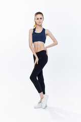 Fototapeta na wymiar woman in sports uniform workout fitness jogging active lifestyle