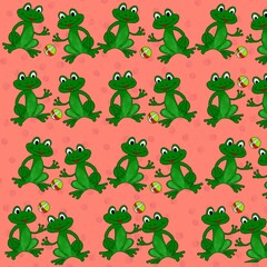 Fototapeta premium texture of a frog with a soft peach level