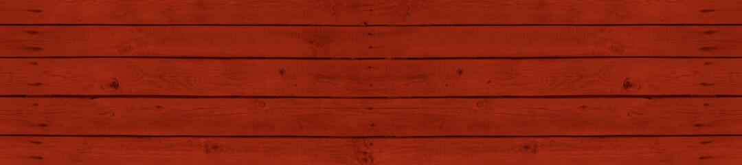 Naklejka premium Panorama red wooden texture background.
