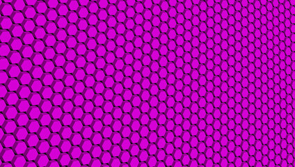Abstract background of pink 3D hexagons