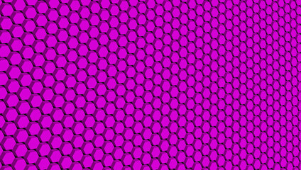 Abstract background of pink 3D hexagons