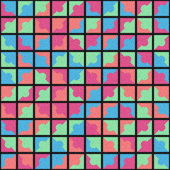 Abstract Geometric Pattern generative computational art illustration