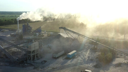 Fototapeta premium Quarry for the extraction of granite. Granite quarry.