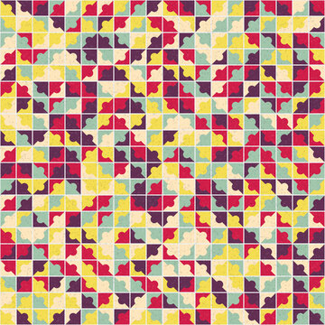 Abstract Geometric Pattern generative computational art illustration