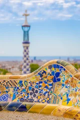 Poster Gaudi Guell Park in Barcelona © The Mish Mash Box