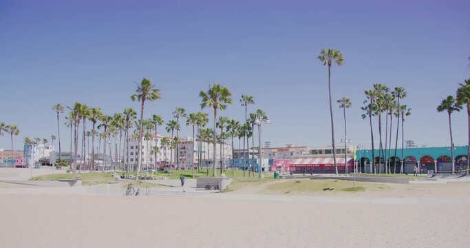 Empty Venice Beach During The Covid19 Pandemic in Los Angeles, California