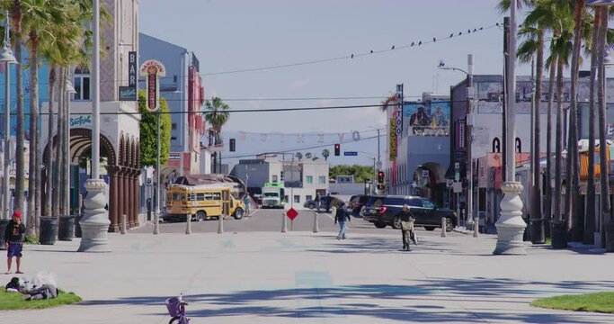 Empty Venice Beach During The Covid19 Pandemic in Los Angeles, California