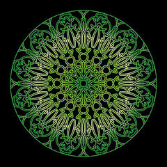Decorative round floral mandala unique	