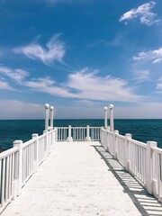 Naklejka premium pier in the sea
