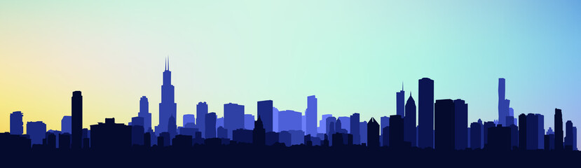 Fototapeta na wymiar Vector illustration of city skyline eps 10