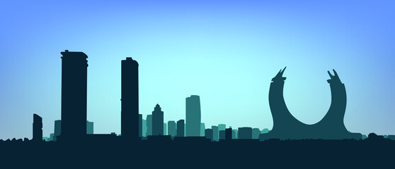 Vector illustration of city skyline eps 10