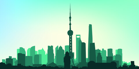 Vector illustration of city skyline eps 10