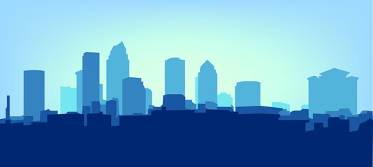Fototapeta na wymiar Vector illustration of city skyline eps 10