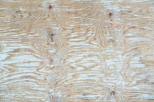 Painted shabby plywood, wavy wood texture