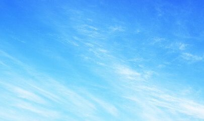 White clouds in blue sky