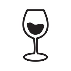Glass of wine icon
