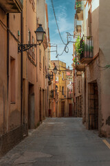 Petite ruelle à Montblanc en Espagne