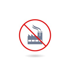 No Smoking Fabric icon with shadow