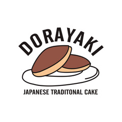 dorayaki logo vector illustration - street food
