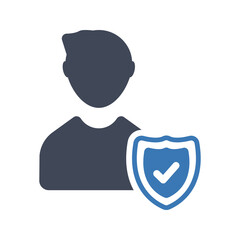 Businessman security icon