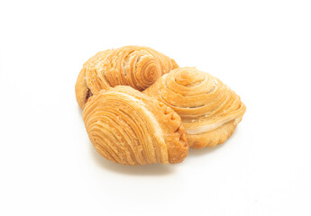 curry puff on white background