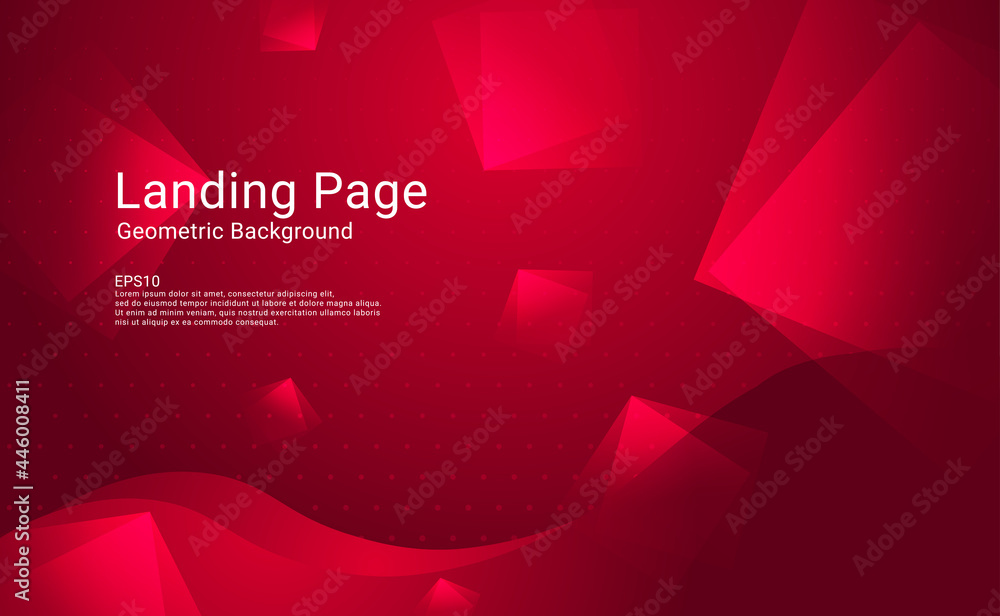Aufkleber geometric red background. vector blurred rectangle. suitable for landing page