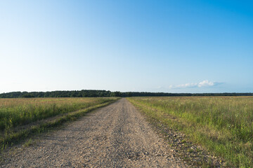 road in the field