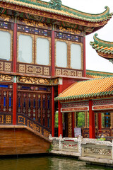 Fototapeta premium Baomo Garden, Lingnan Classical Garden Landscape in Guangzhou, China